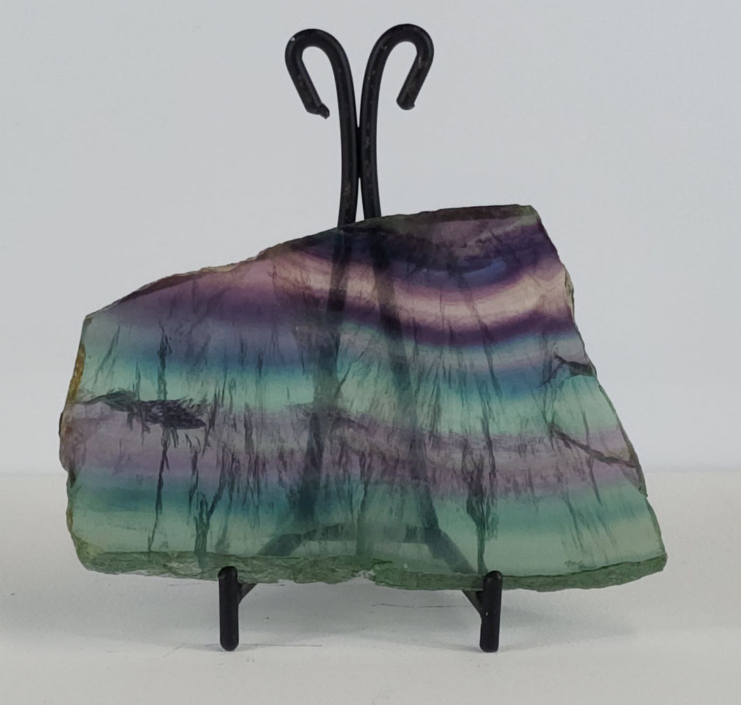 Rainbow Fluorite Gemstone Slab