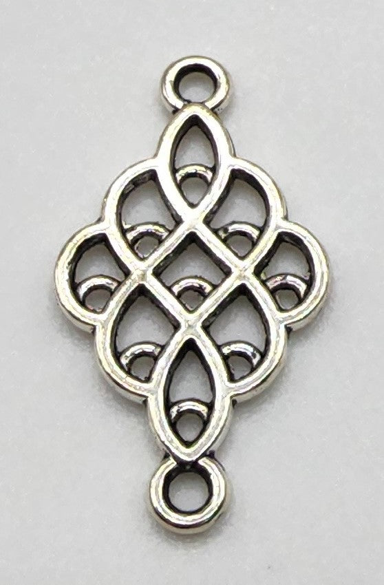 Silver Filigree Connector