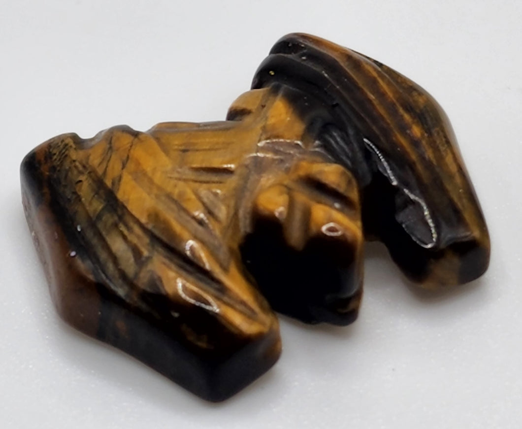 Tiger Eye Gemstone Bat Figurine