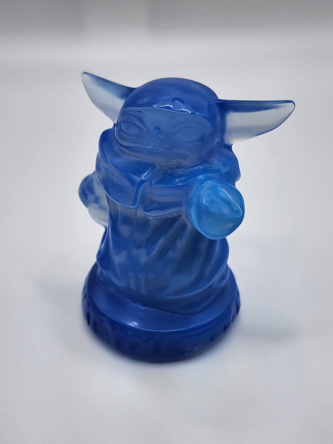 Blue Opalite Gemstone Grogu Figurine