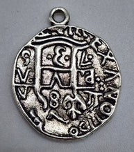 Load image into Gallery viewer, Piece of Eight Silvertone Shipwreck Charm
