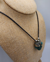 Load image into Gallery viewer, Rough Apatite Gemstone Pendant - Hung on Parachute Cord
