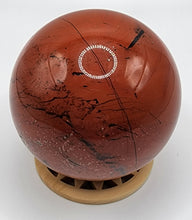 Load image into Gallery viewer, Red Jasper Gemstone Sphere

