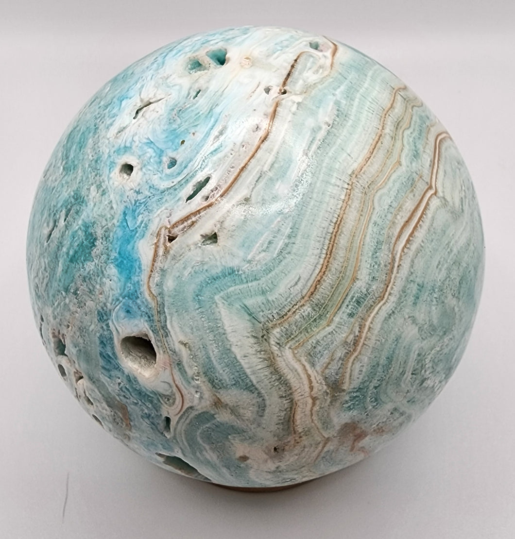 Pistachio Calcite Gemstone Sphere