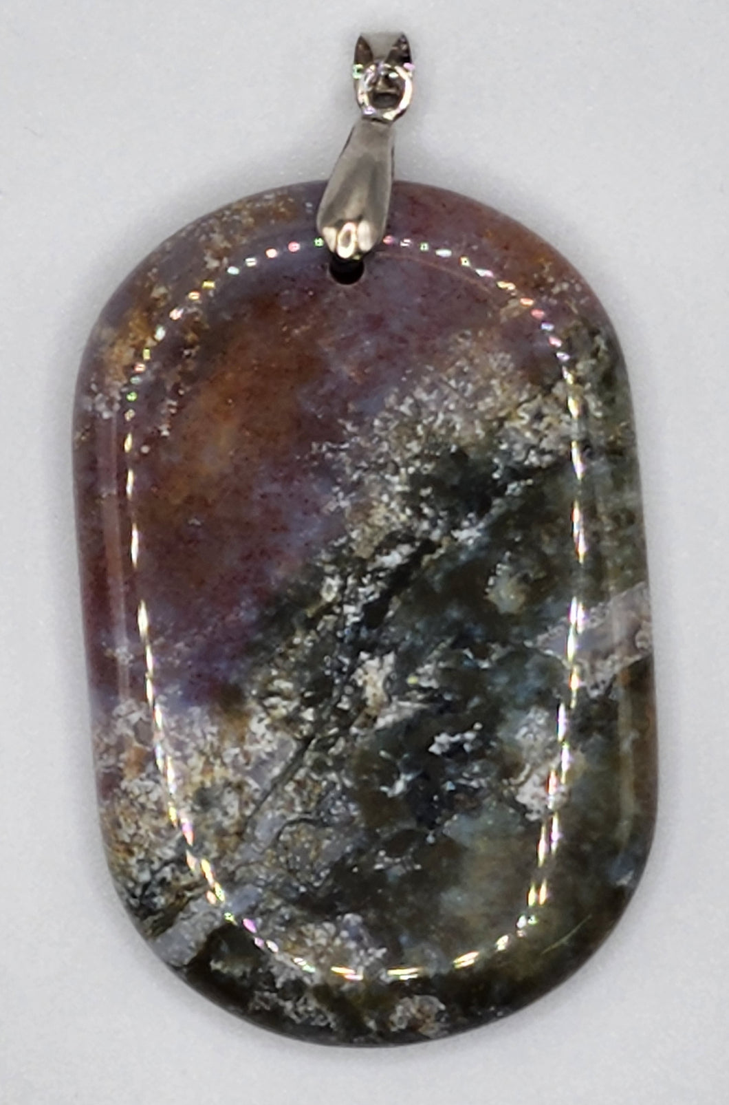 Assorted Gemstone Oval Pendants