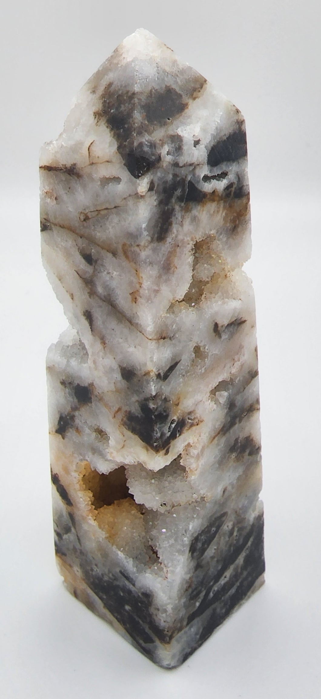Sphalerite Gemstone Point With Druzy