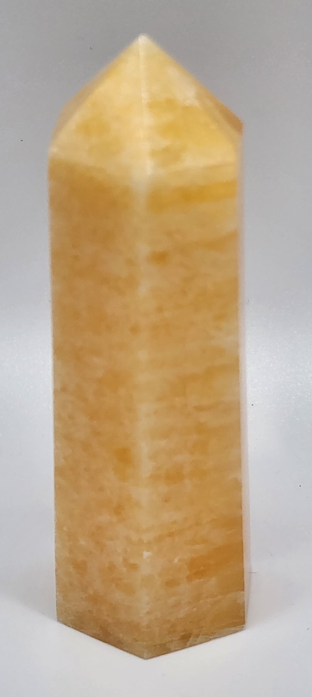 Yellow Calcite Gemstone Point