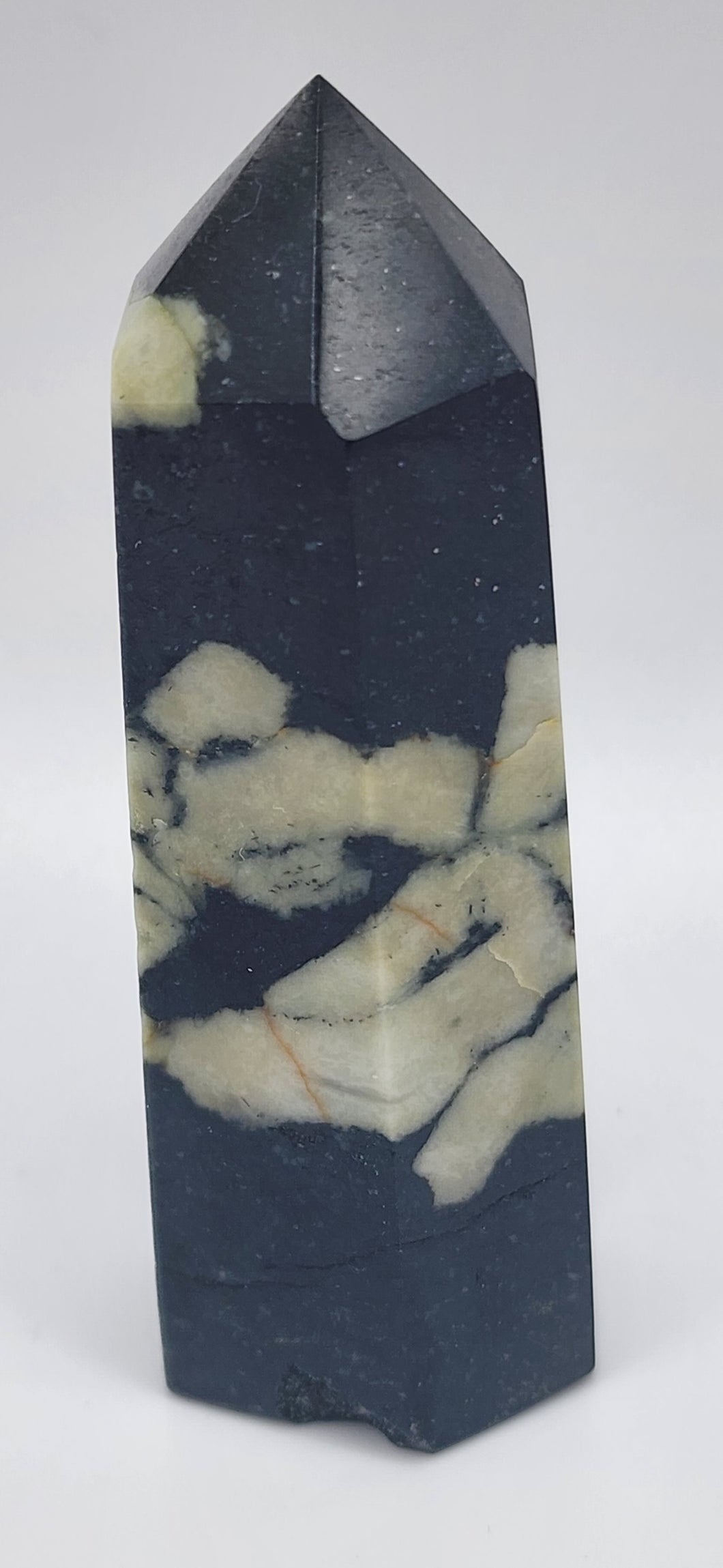 Chrysanthemum Black Flower Gemstone Point